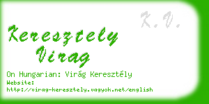 keresztely virag business card
